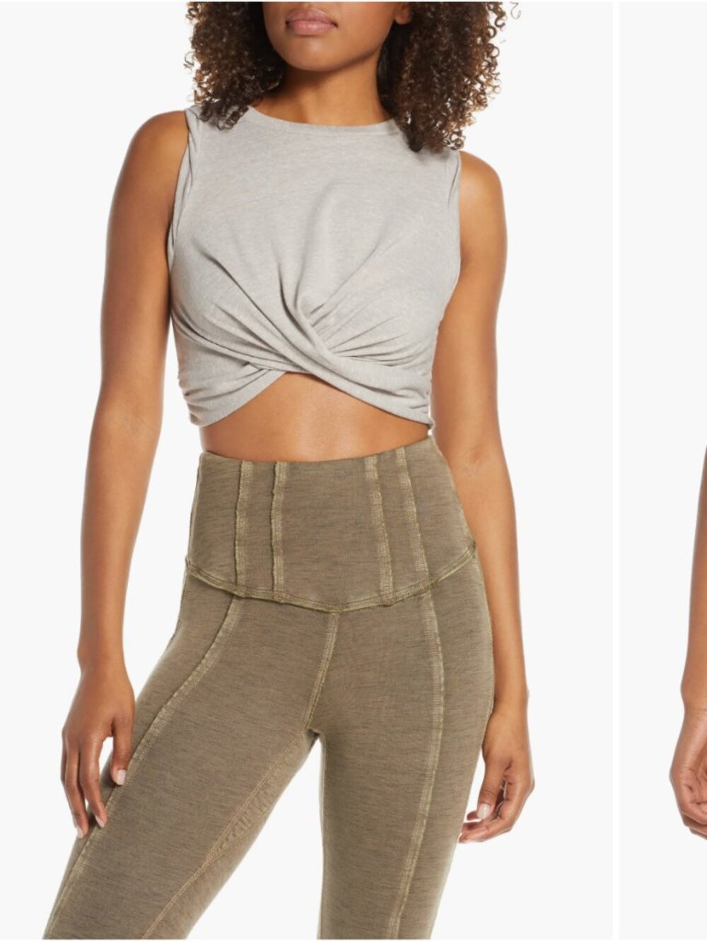Free People FP Movement Undertow Tank Medium Grey
